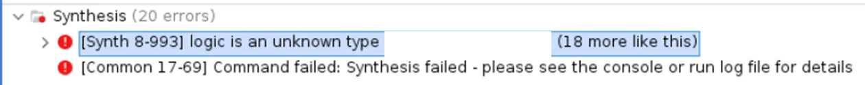 error message